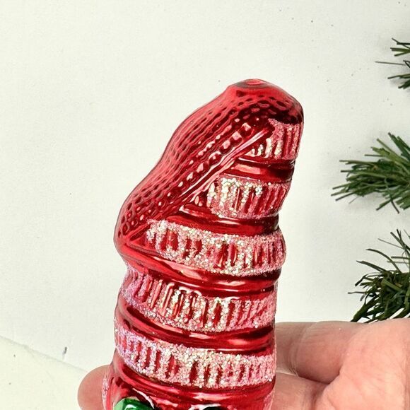 INGE GLAS Germany Stocking with Gifts Blown Glass Christmas Ornament - Picture 8 of 10